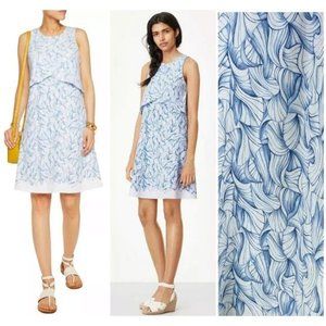 Tory Burch Blue White Ellora Dress (Sz L, fits L/XL)